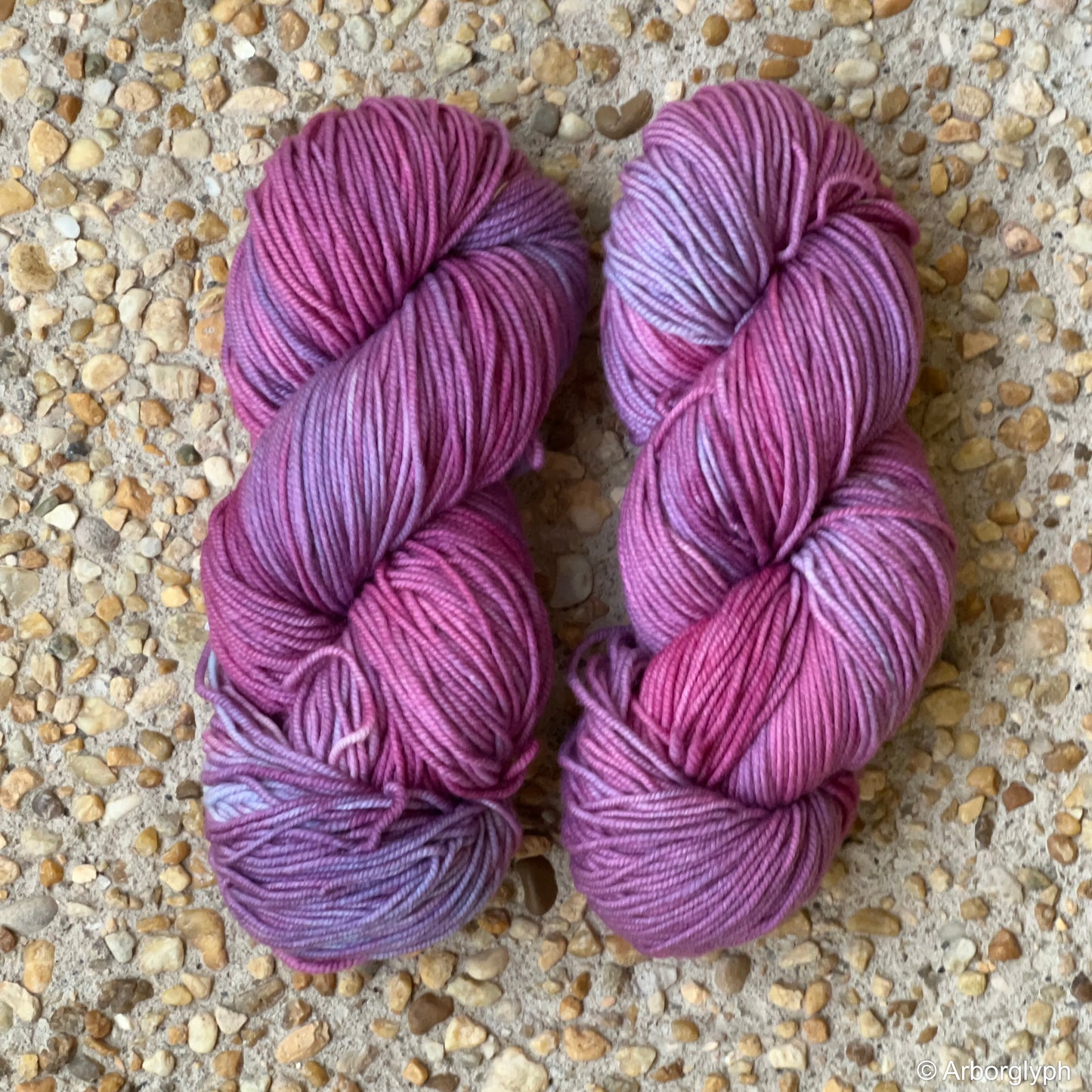 Raspberry Frost — Hand Dyed Merino Yarn
